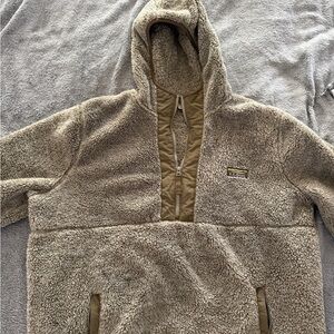 L.L. Bean Men’s Tan Sherpa Hoodie